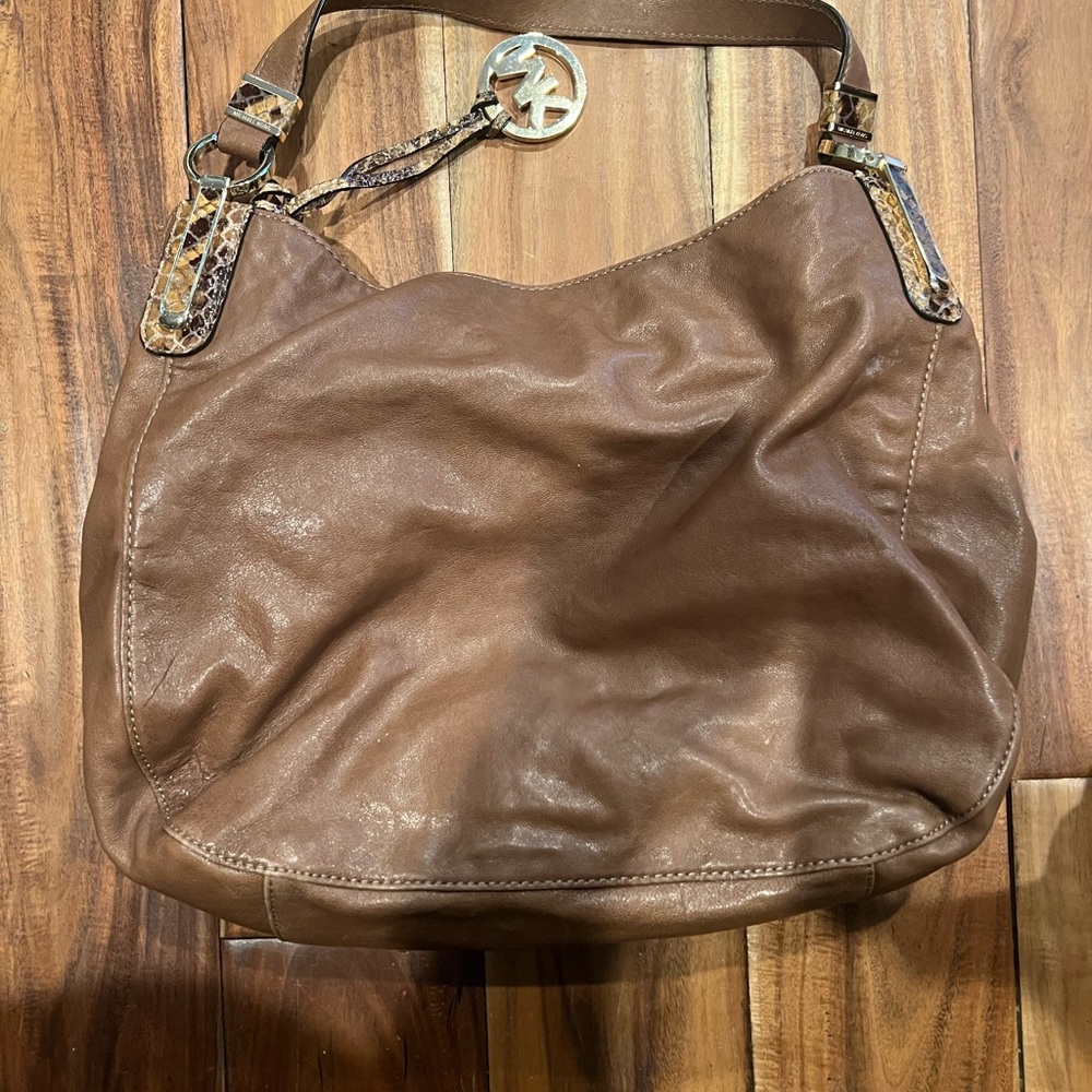 Michael Kors Brown Leather Satchel
